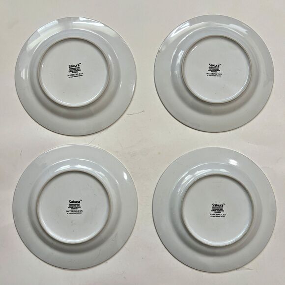 Vintage Debbie Mumm Dessert Plates Sakura Cottagecore Country 1990s Garden - Picture 2 of 5